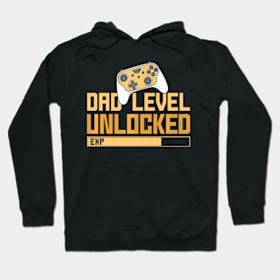 Mens Father's Day Gamer Dad Video Game Dad Level Unlocked Hoodie